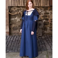 Burgschneider Sleeves Medieval Dress Frideswinde Blue 8 Burgschneider Sleeves Medieval Dress Frideswinde Blue -Medieval Clothing Sales Store sleeves medieval dress frideswinde blue 2