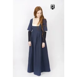 Burgschneider Sleeves Medieval Dress Frideswinde Blue 11 Burgschneider Sleeves Medieval Dress Frideswinde Blue -Medieval Clothing Sales Store sleeves medieval dress frideswinde blue 5