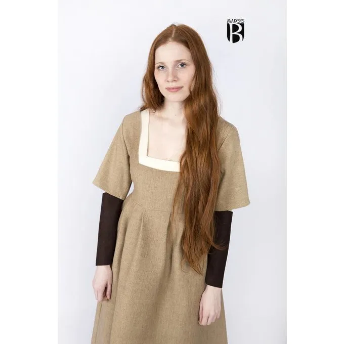 Burgschneider Sleeves Medieval Dress Frideswinde Brown 5 Burgschneider Sleeves Medieval Dress Frideswinde Brown - Image 5