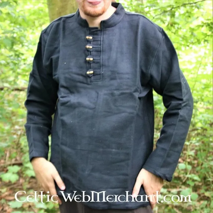 Leonardo Carbone Soldier Shirt, Black 2 Leonardo Carbone Soldier Shirt, Black - Image 2