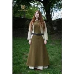 Burgschneider Surcoat Albrun Green -Medieval Clothing Sales Store surcoat albrun green 2
