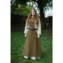 Burgschneider Surcoat Albrun Green -Medieval Clothing Sales Store surcoat albrun green 3