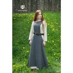 Burgschneider Surcoat Albrun Grey -Medieval Clothing Sales Store surcoat albrun grey 2