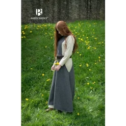 Burgschneider Surcoat Albrun Grey -Medieval Clothing Sales Store surcoat albrun grey 4