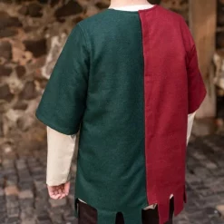 Burgschneider Surcoat Aleran, Left, Green -Medieval Clothing Sales Store surcoat aleran left green 4
