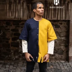 Burgschneider Surcoat Aleran, Right Side, Blue -Medieval Clothing Sales Store surcoat aleran right side blue 2