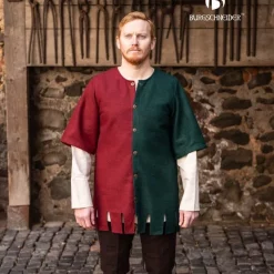 Burgschneider Surcoat Aleran, Right Side, Red -Medieval Clothing Sales Store surcoat aleran right side red 2