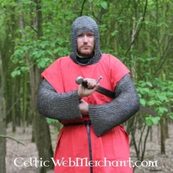 Leonardo Carbone Surcoat, Checked, Black-red -Medieval Clothing Sales Store surcoat checked black red 2