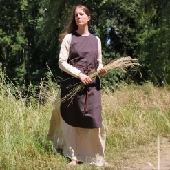 Leonardo Carbone Surcoat Sigrid, Dark Brown -Medieval Clothing Sales Store surcoat sigrid dark brown 2