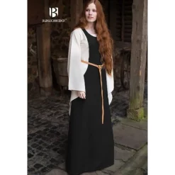 Burgschneider Surcotte Isabella, Black -Medieval Clothing Sales Store surcotte isabella black 1