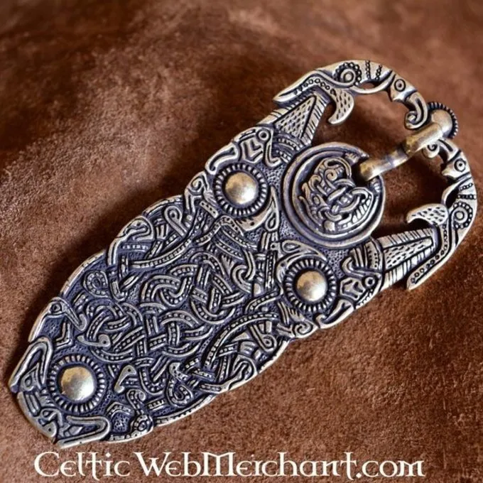 Sutton Hoo Belt Buckle, Silvered 1 Sutton Hoo Belt Buckle, Silvered