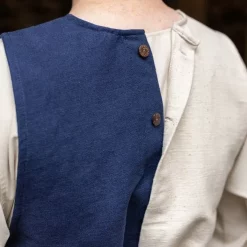 Burgschneider Tabard Auderic, Left, Blue -Medieval Clothing Sales Store tabard auderic left blue 2