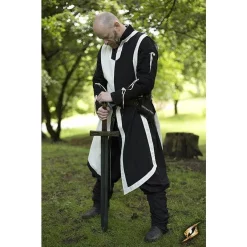 Epic Armoury Tabard Geoffrey, Black-white -Medieval Clothing Sales Store tabard geoffrey black white 2