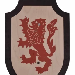 Medieval Clothing Sales Store 34 Toy Shield Lionheart, Black-red