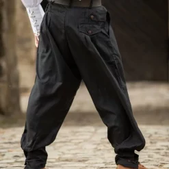 Leonardo Carbone Trousers Faust, Black