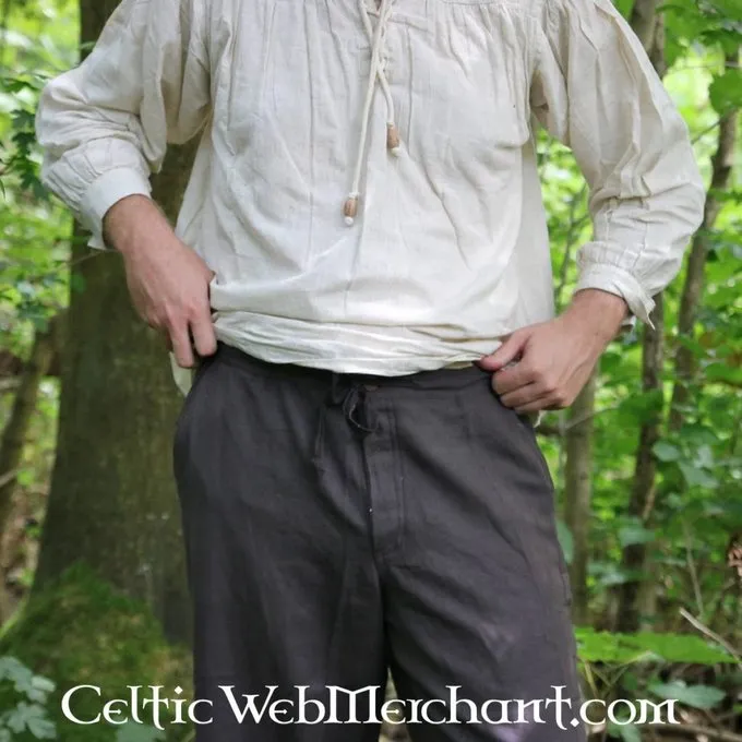 Leonardo Carbone Trousers With Buttons, Black 2 Leonardo Carbone Trousers With Buttons, Black - Image 2