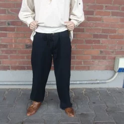 Leonardo Carbone Trousers With Buttons, Black 11 Leonardo Carbone Trousers With Buttons, Black -Medieval Clothing Sales Store trousers with buttons black 5