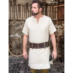Burgschneider Tunic Aegir, Natural 6 Burgschneider Tunic Aegir, Natural -Medieval Clothing Sales Store tunic aegir natural 2