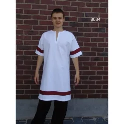 Leonardo Carbone Tunic Marcus Green-white 5 Leonardo Carbone Tunic Marcus Green-white -Medieval Clothing Sales Store tunic marcus green white 2