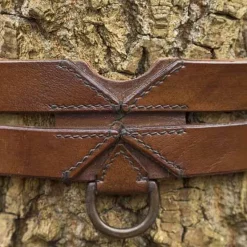 Epic Armoury Twin X-belt, Brown -Medieval Clothing Sales Store twin x belt brown 3