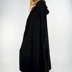 Leonardo Carbone Velvet Cloak Lily Black -Medieval Clothing Sales Store velvet cloak lily black 1