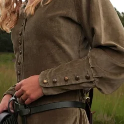 Velvet Cotehardie Christina, Green -Medieval Clothing Sales Store velvet cotehardie christina green 3