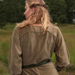 Velvet Cotehardie Christina, Green -Medieval Clothing Sales Store velvet cotehardie christina green 5