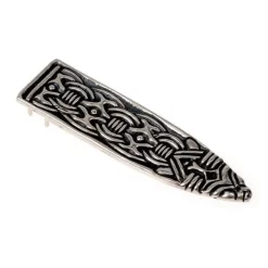 Viking Belt End Borre, Silvered