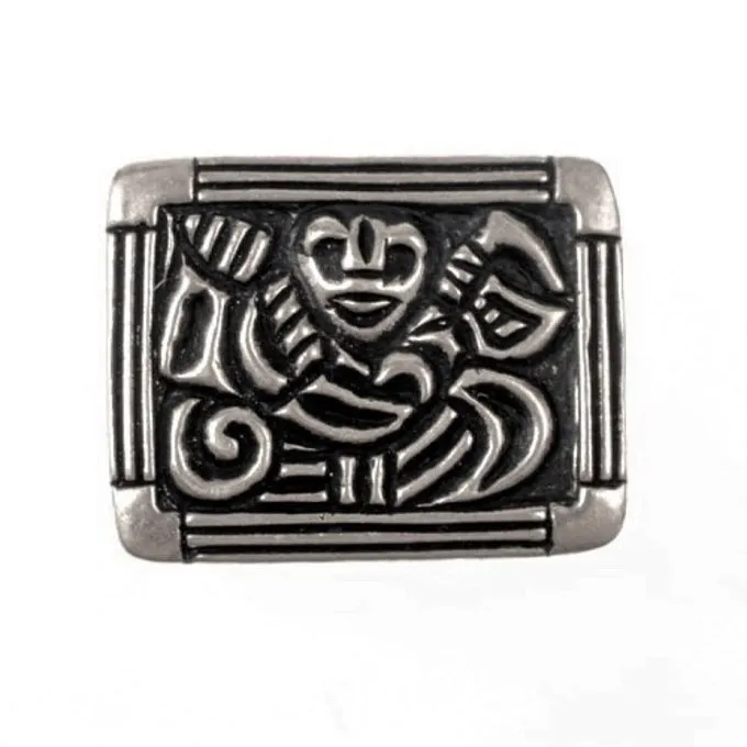 Viking Belt Fitting Adelsö, Silvered 1 Viking Belt Fitting Adelsö, Silvered