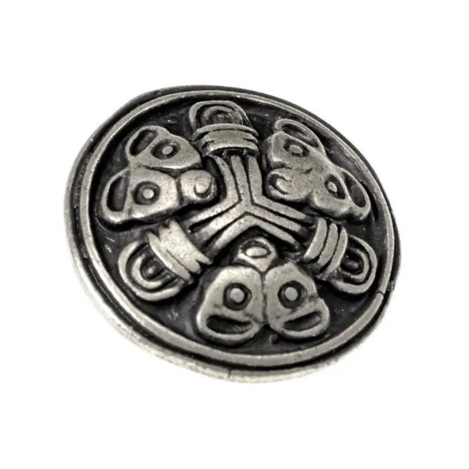 Viking Belt Fitting Borre Set Of 5 Pieces, Silvered 1 Viking Belt Fitting Borre Set Of 5 Pieces, Silvered