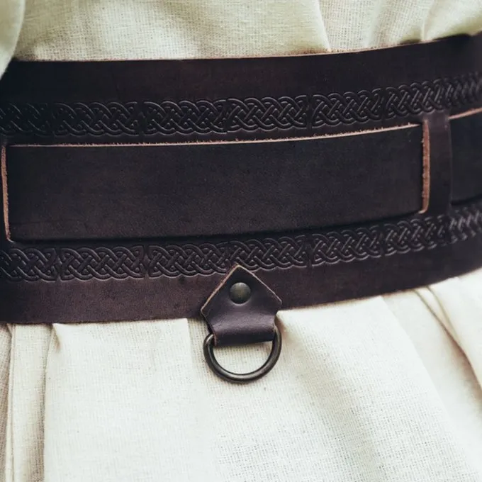 Leonardo Carbone Viking Belt Sigrid, Dark Brown 5 Leonardo Carbone Viking Belt Sigrid, Dark Brown - Image 5