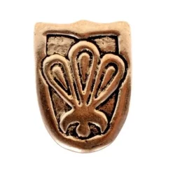 Viking Belt Tongue Birka, Silvered