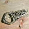 Viking Buckle Midgard Snake Bronze