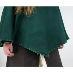 Leonardo Carbone Viking Chaperon Alfhild, Green -Medieval Clothing Sales Store viking chaperon alfhild green 5