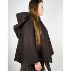 Leonardo Carbone Viking Chaperon Alfhild, Red -Medieval Clothing Sales Store viking chaperon alfhild red 2