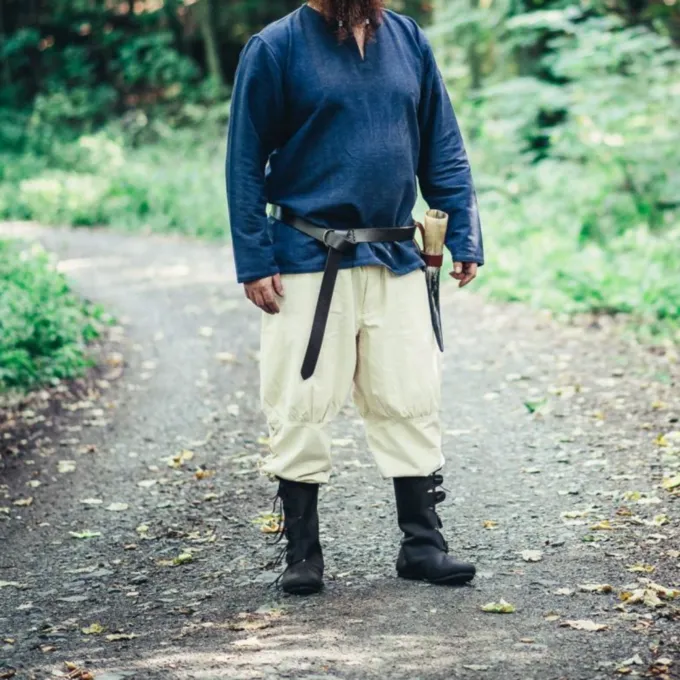 Leonardo Carbone Viking Trousers Dublin, Natural 2 Leonardo Carbone Viking Trousers Dublin, Natural - Image 2
