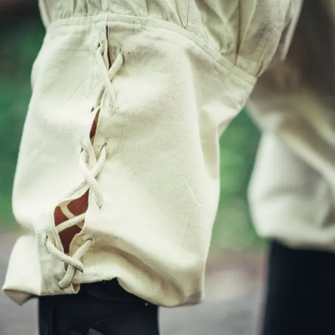 Leonardo Carbone Viking Trousers Dublin, Natural 3 Leonardo Carbone Viking Trousers Dublin, Natural - Image 3