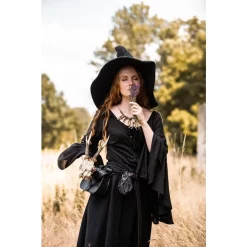 Leonardo Carbone Witch Hat, Black 9 Leonardo Carbone Witch Hat, Black -Medieval Clothing Sales Store witch hat black 3