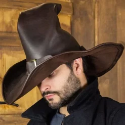 Rawblade Witch Hat Morgana, Deluxe, Brown 11 Rawblade Witch Hat Morgana, Deluxe, Brown -Medieval Clothing Sales Store witch hat morgana deluxe brown 5