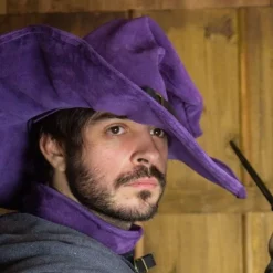Rawblade Witch Hat Morgana, Purple -Medieval Clothing Sales Store witch hat morgana purple 5