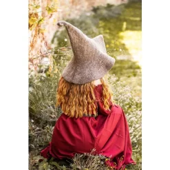 Leonardo Carbone Witch Hat, Natural-brown -Medieval Clothing Sales Store witch hat natural brown 4