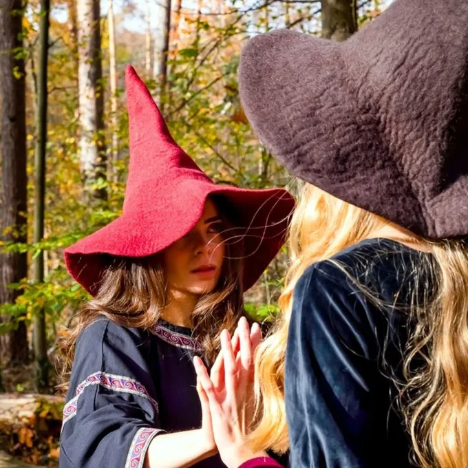 Leonardo Carbone Witches Hat, Brown 2 Leonardo Carbone Witches Hat, Brown - Image 2