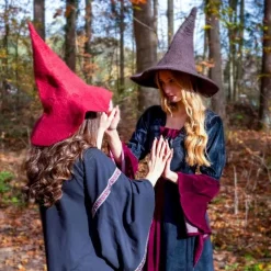 Leonardo Carbone Witches Hat, Brown 5 Leonardo Carbone Witches Hat, Brown -Medieval Clothing Sales Store witches hat brown 2