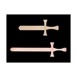 Wooden Crusader Sword, 30 Cm