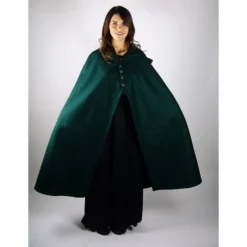 Leonardo Carbone Wool Cloak Catelin Black 5 Leonardo Carbone Wool Cloak Catelin Black -Medieval Clothing Sales Store wool cloak catelin black 1