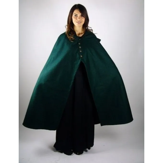 Leonardo Carbone Wool Cloak Catelin Black 2 Leonardo Carbone Wool Cloak Catelin Black - Image 2