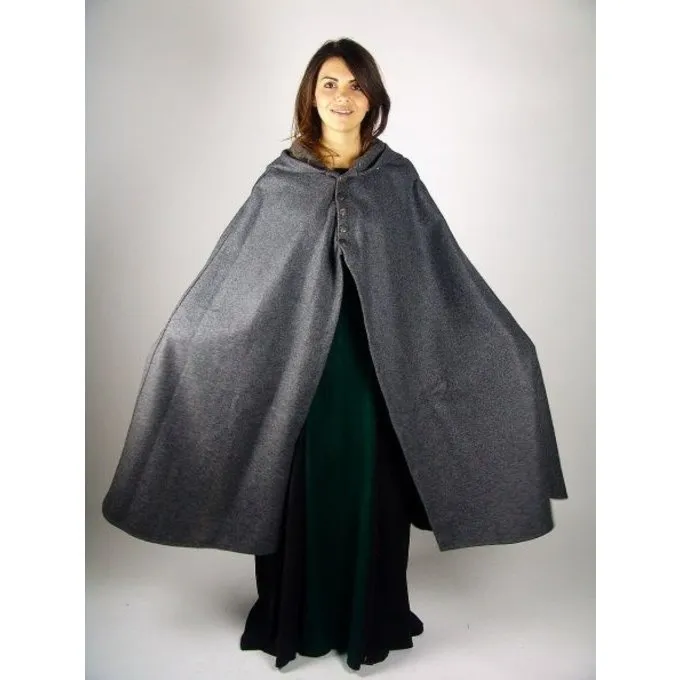 Leonardo Carbone Wool Cloak Catelin Black 3 Leonardo Carbone Wool Cloak Catelin Black - Image 3