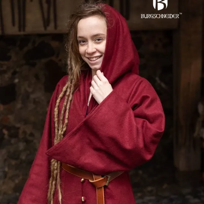 Burgschneider Wool Cloak Tuala, Red 3 Burgschneider Wool Cloak Tuala, Red - Image 3