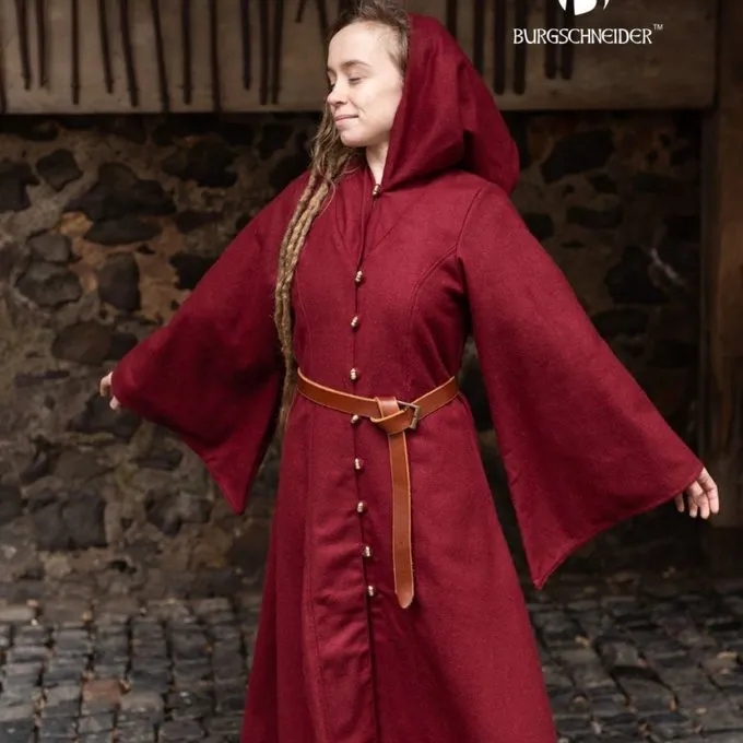 Burgschneider Wool Cloak Tuala, Red 1 Burgschneider Wool Cloak Tuala, Red