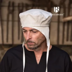 Burgschneider Wool Hat Hugo, Natural -Medieval Clothing Sales Store wool hat hugo natural 2